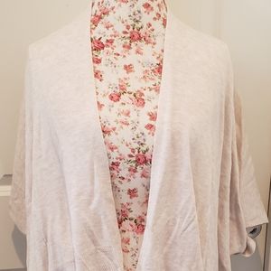 NWT Ann Taylor Beige Bell Sleeve Cardigan